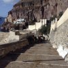 steps down and mules Santorini.JPG