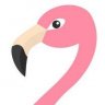Flamingo girl